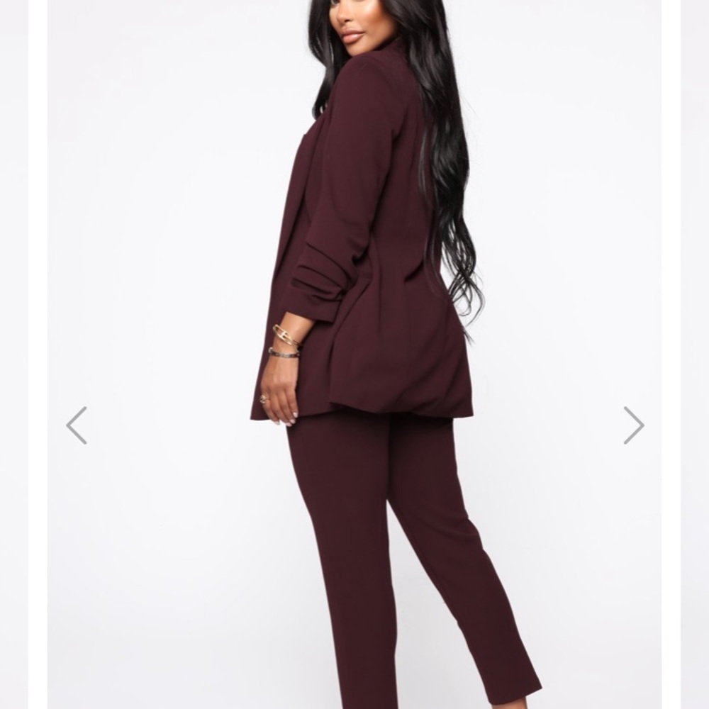 Burgundy blazer